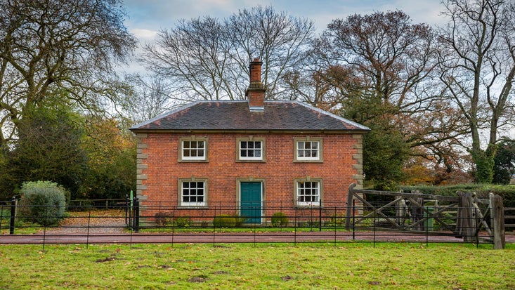 The exterior of Hanbury Lodge, Droitwich, Worcestershire